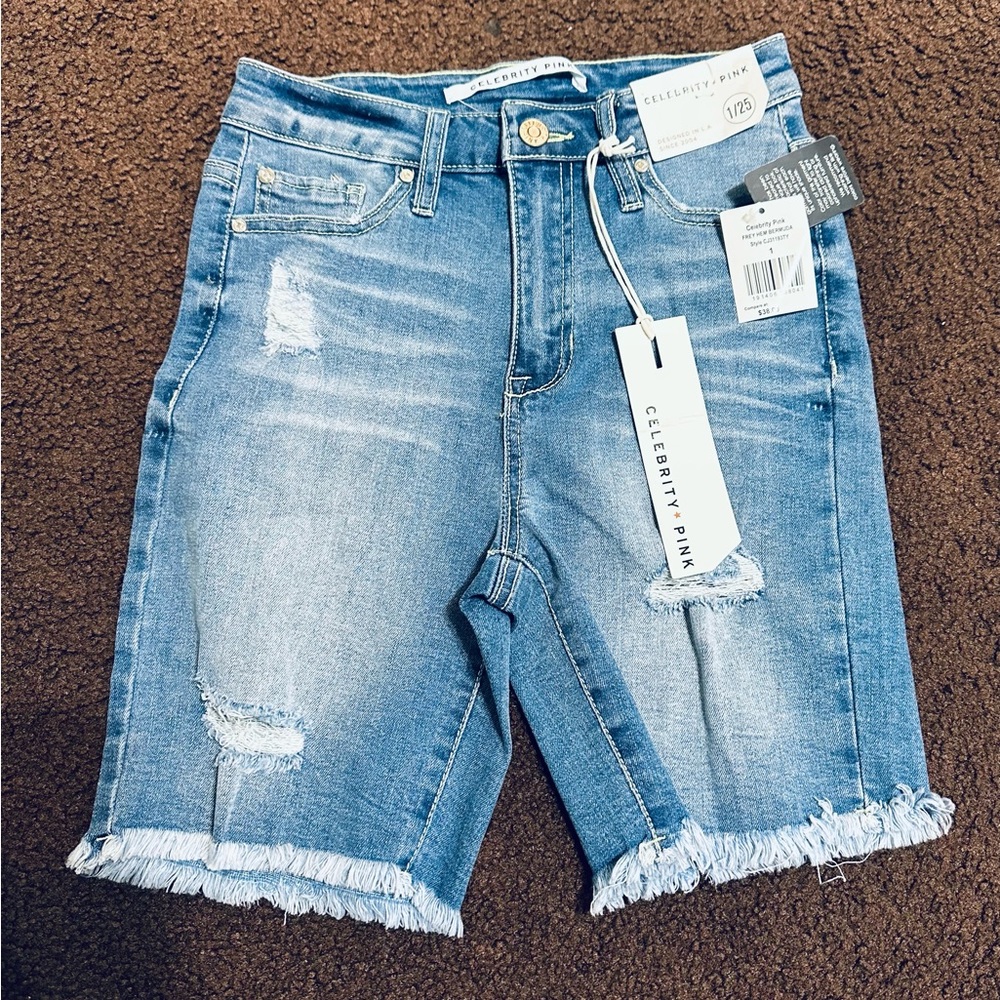 Celebrity Pink Jean Shorts Size 1